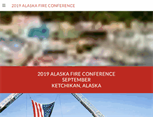 Tablet Screenshot of alaskafireconference.com